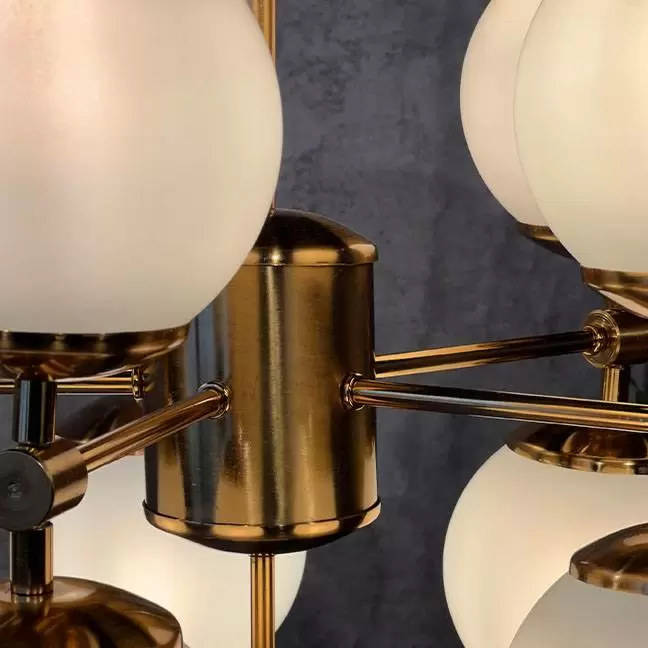 لوستر مدرن مولکولی یازده شعله گرد