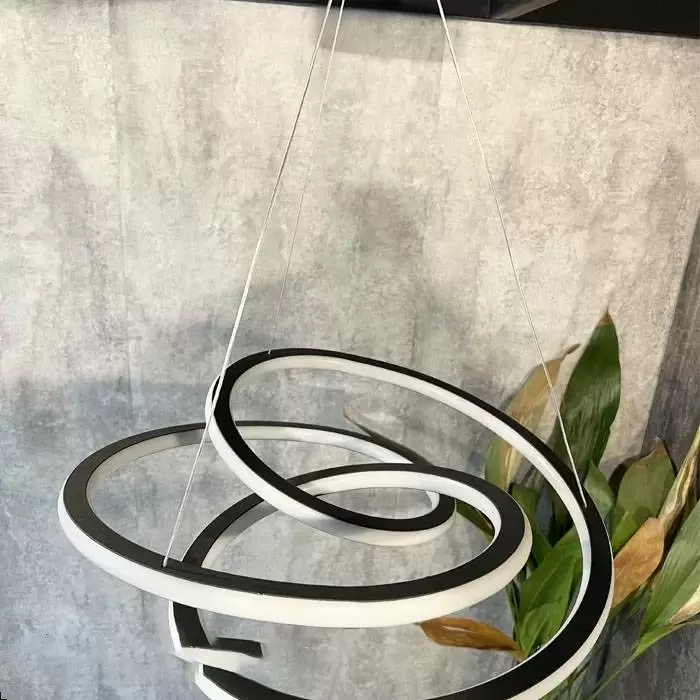 لوستر مدرن اس ام دی SMD خور مدل کلیپس دو طرف نور ریموت دار