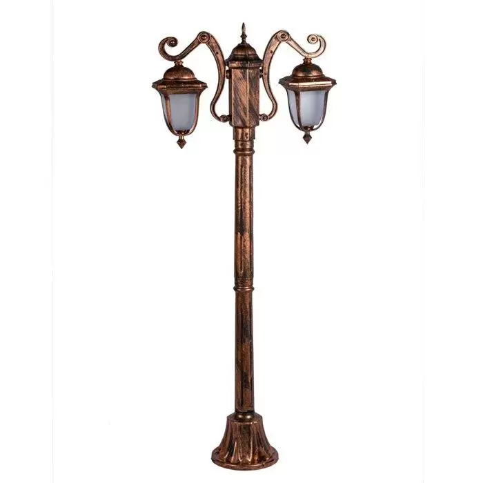 چراغ پارکی پلی کربنات دو شاخه لاله( پلی کربنات اصلی 3 سال ضمانت )