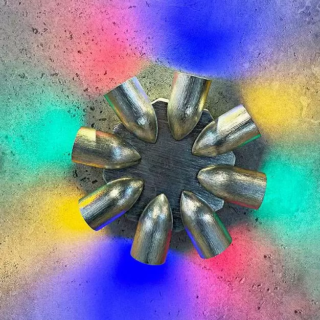 چراغ دکوراتیو هشت طرفه موشکی با لنز محدب