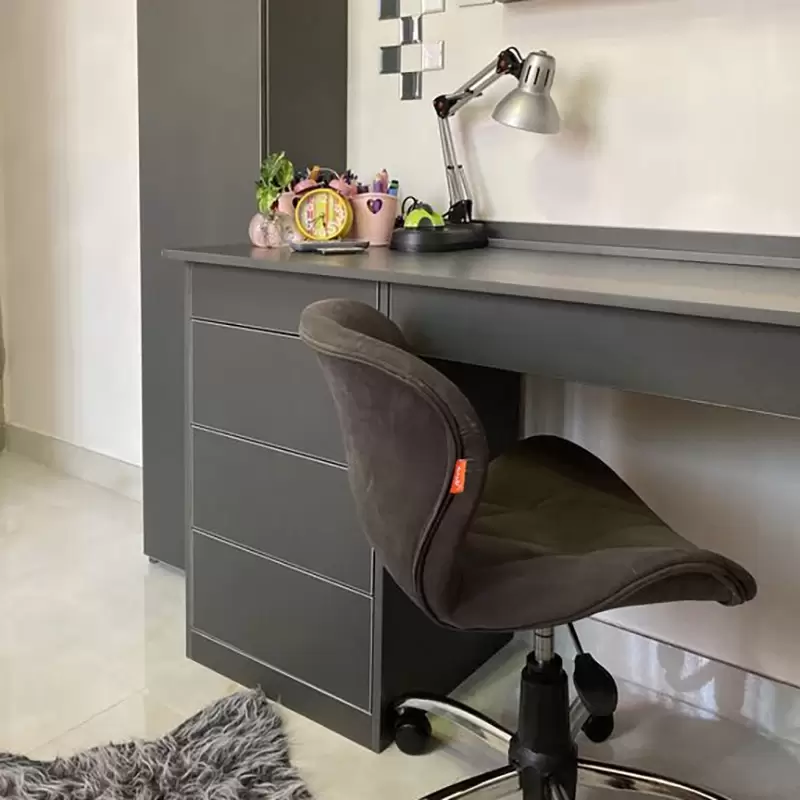 صندلی مطالعه چرخدار لارا پارچه ای برند هیدیکا مبلمان