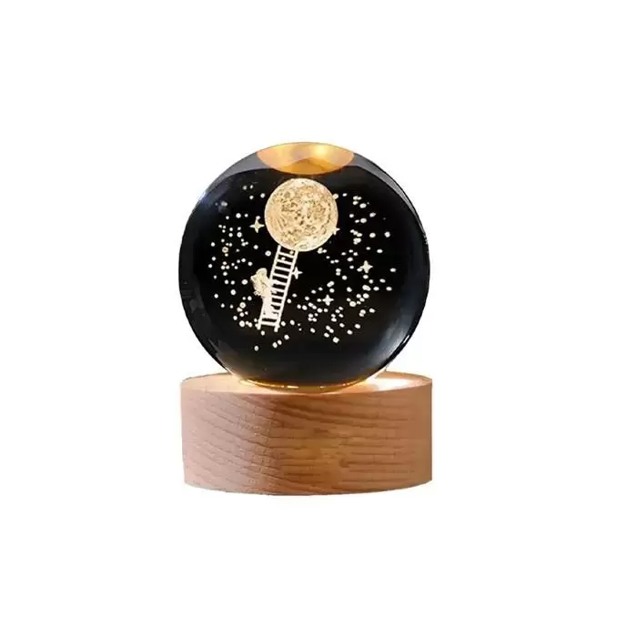 چراغ خواب گوی کریستالی مدل نردبان ماه