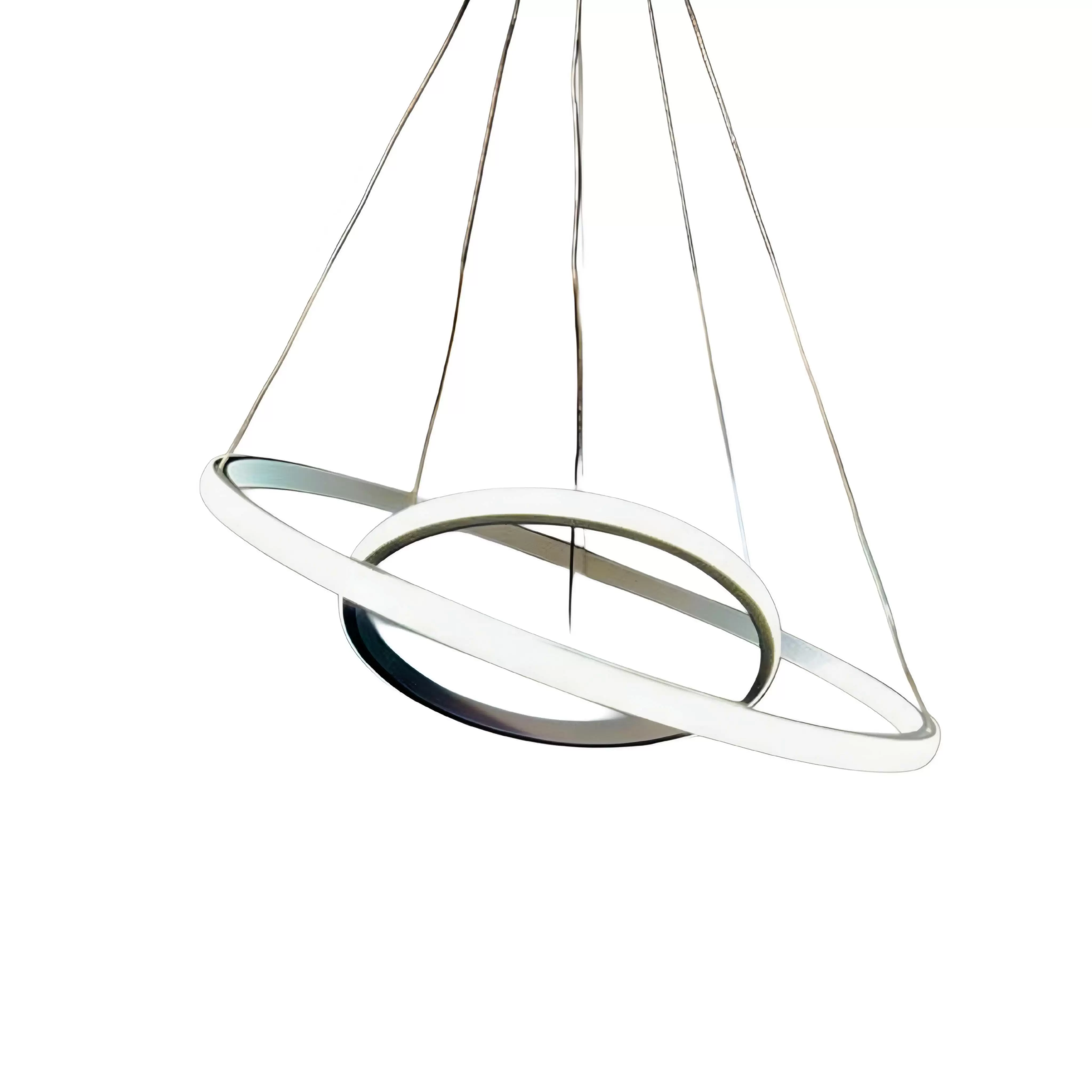 لوستر مدرن دو حلقه ( حلقه ای ) اس ام دی (SMD خور) مدل دو حلقه ریموت دار