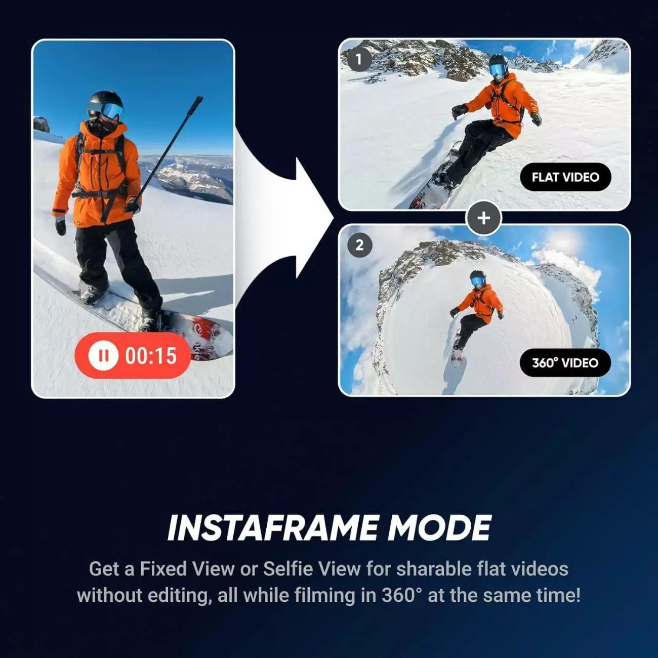 دوربین اکشن اینستا۳۶۰ Insta360 X5 Action Camera Standard Bundle