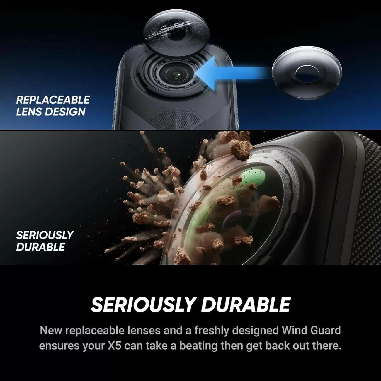 دوربین اکشن اینستا۳۶۰ Insta360 X5 Action Camera Standard Bundle