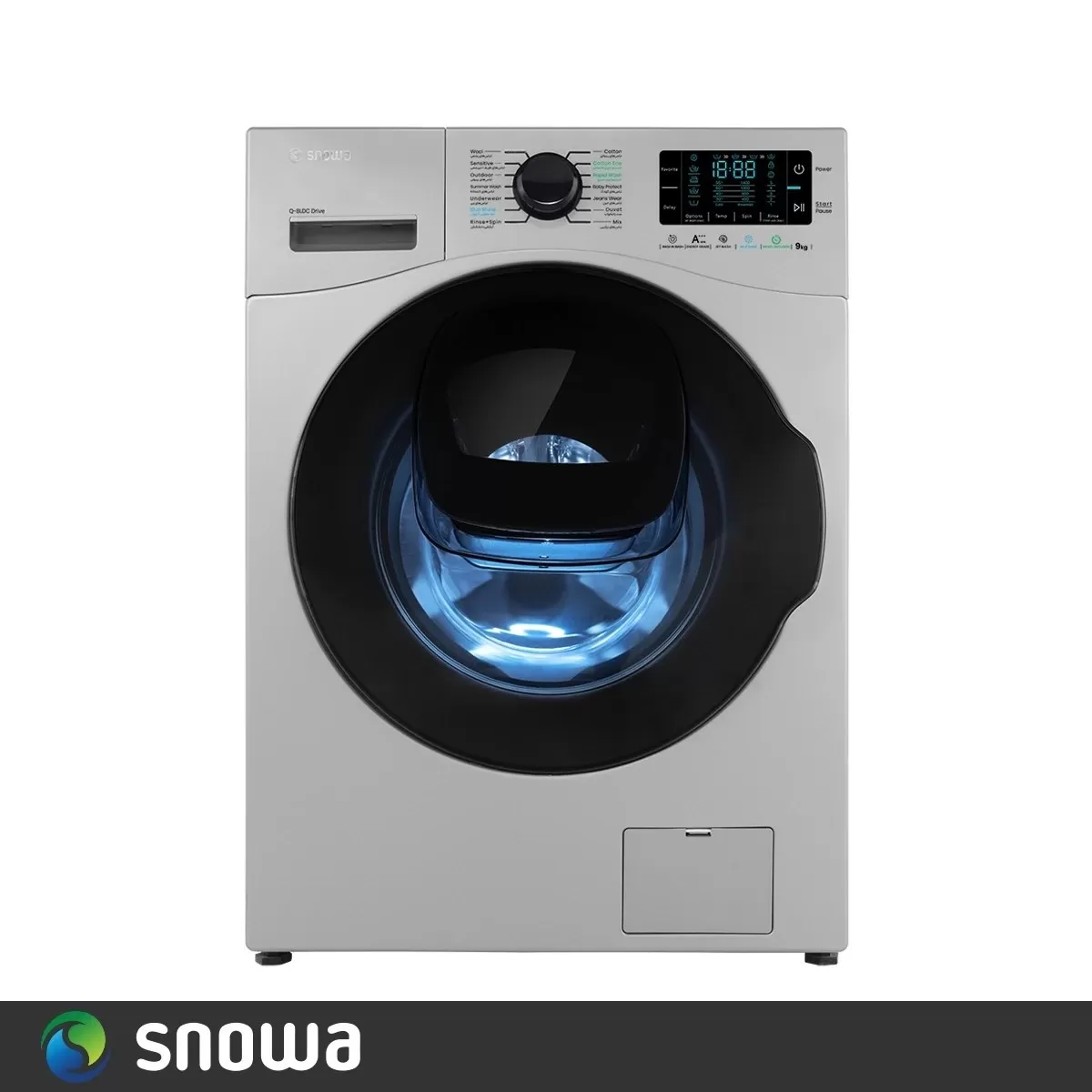 ماشین لباسشویی 9کیلویی اسنوا مدل SWM-F92S کد23294